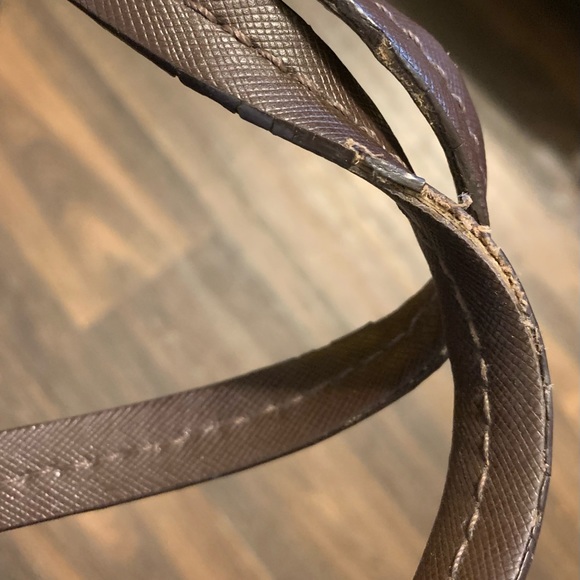 Coach Dome Brown Peyton Leather Satchel Purse Handbag.  No. H1369-F25671. - Picture 5 of 6